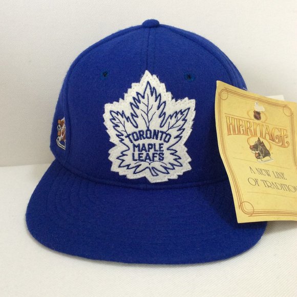 Roman Other - NWT VTG SUPER RARE 1990’s  TORONTO MAPLE LEAFS Officially Licensed FITTED Hat